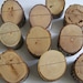 Rustic Set of Wood  Angled Place Card Holders Set of 6    Eclectic Mix
