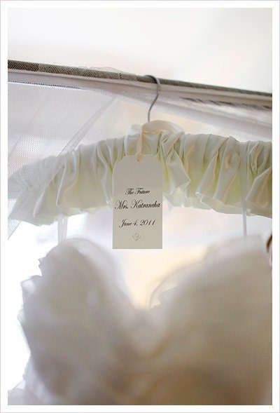 Ivory Bride's Padded Hanger