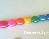 ETSY Pretend food -Play food- Felt food Tokyo Kawaii Sweets Macaroon (9Pc)