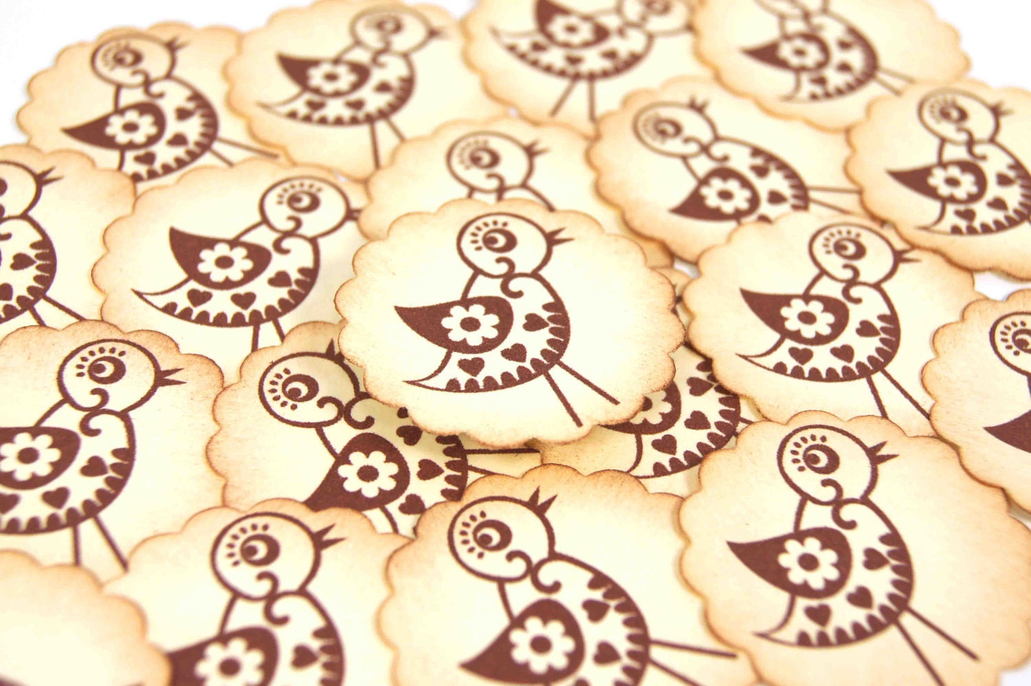 Envelope Seals or Sticker Whimsical Bird SES55