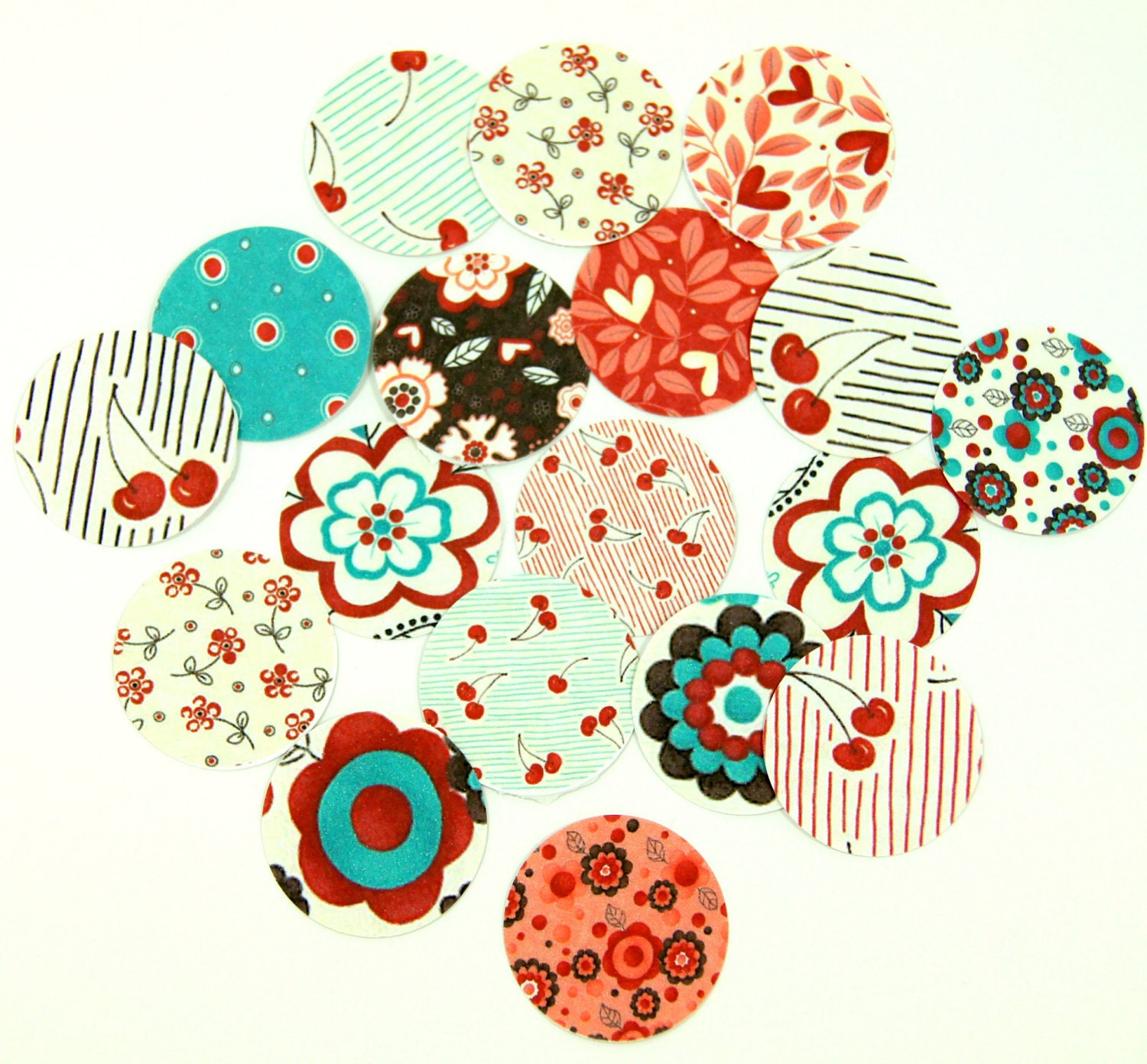 Envelope Seals Stickers Cherries and Blossoms SES90