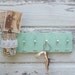 Chic Mint Green..Jar Vase...Jewelry or Key Hooks