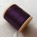Antique 1940's Corticelli Pure Silk Hand Sewing Embroidery Floss Thread 100 Yd Spool Deep Plum