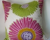 SALE SALE SALE  Big Blooms  Set of two 20 inch accent pillows toss pillows cushion