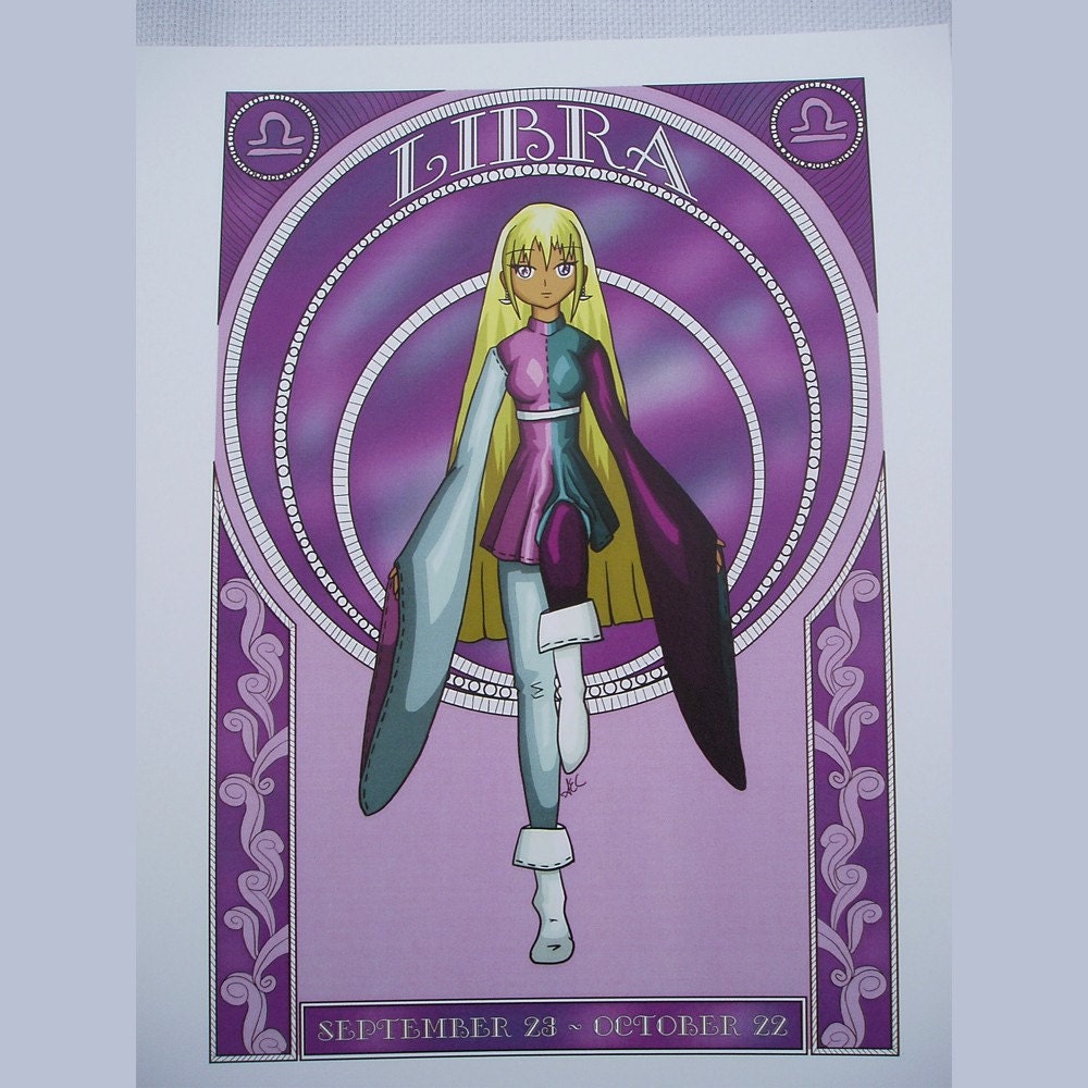 Libra - Zodiac Print