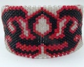 Tribal Tattoo Peyote Cuff Bracelet