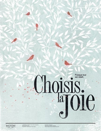 Choisis la joie 13x19 -Pep Art- Collection