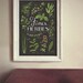 Fines herbes - Aromatics Culinary herbs bilingual print 13x19 - Botanical collection