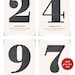 Pick a number - Personalized Number Poster art print - 13"x19"