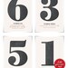 Pick a number - Personalized Number Poster art print - 13"x19"
