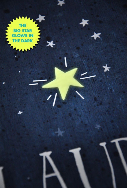 You're My STAR - Glow in the dark - Personalized print - 8.5x11 poster