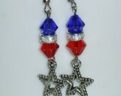 PATRIOTIC CRYSTAL EARRINGS