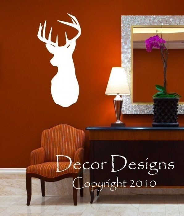 Deer Head Vinyl Wall Decal