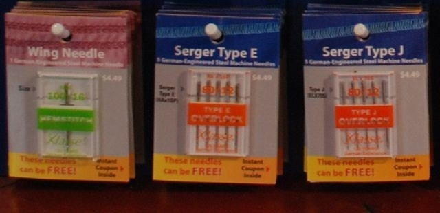 SALE - specialty Klasse sewing machine needles - finest quality - German engineered - twin, embroidery, serger, etc.
