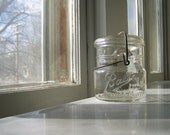 Ball Eclipse jar, Wide Mouth Pint, vintage organization with character
