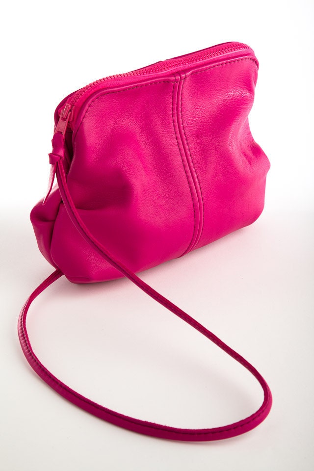 SALE - Leather Zipper Clutch