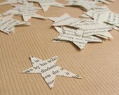 Text Star Ephemera - Multiple Sizes - Upcycled Book Pages