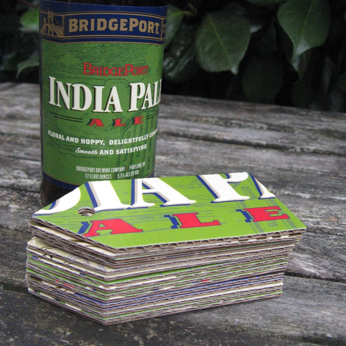 Beer Tags - Recycled Cardboard Tags - India Pale Ale Beer Tags