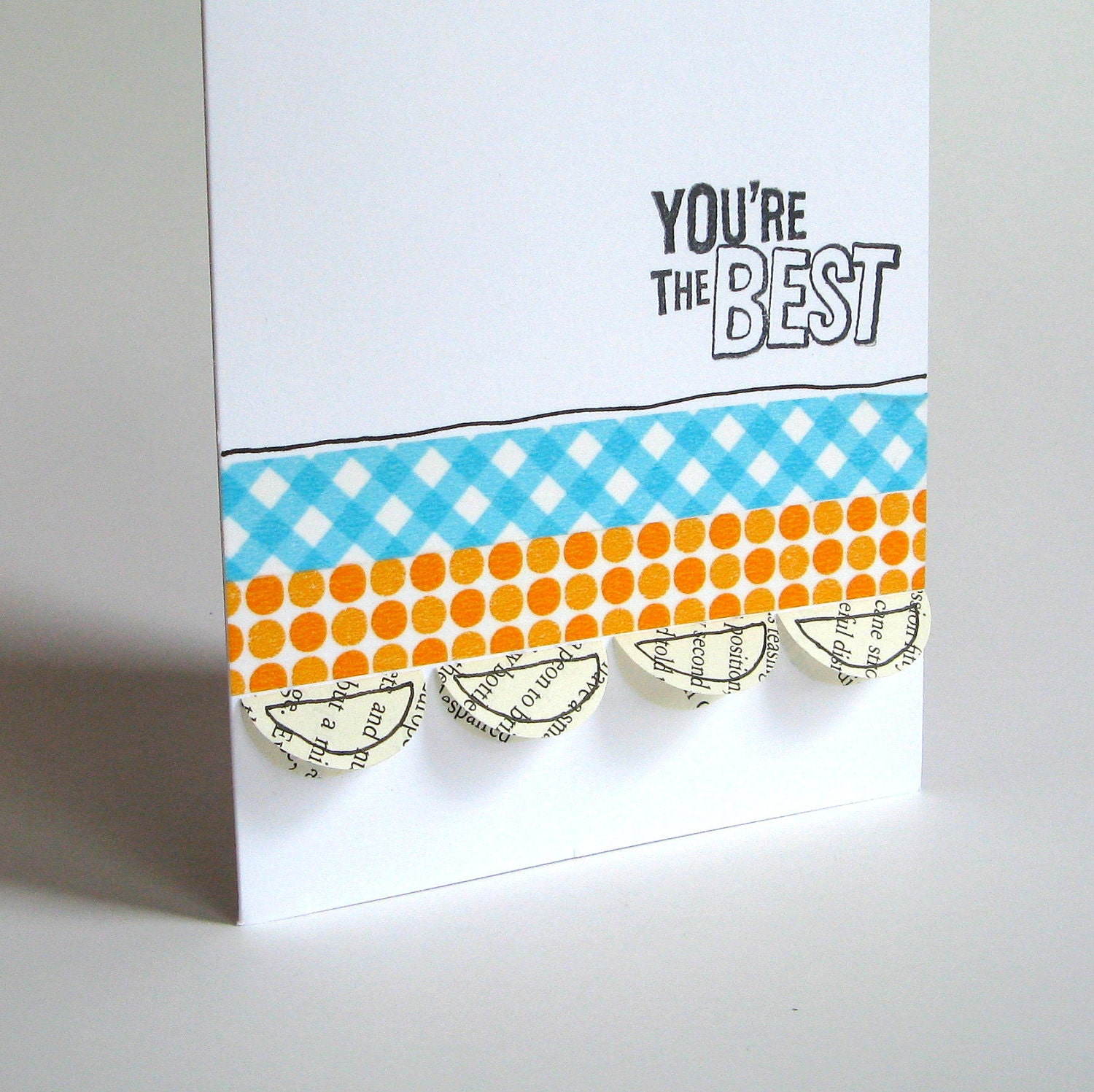 Thank You Card - Youre the Best - Handmade Card