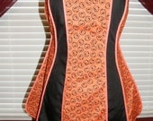 Vintage Style Apron Halloween Pumpkins  Free Personalization