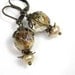 Czech, Freshwater Pearl, Vintage Style Earrings