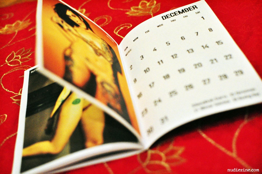 2012 Centerfolds Calendar And 2011 Nudiecrane Of The Year Nudiezine - FULL COLOUR
