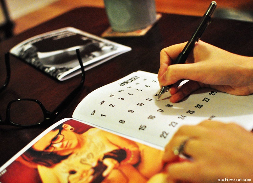 2012 Centerfolds Calendar And 2011 Nudiecrane Of The Year Nudiezine - FULL COLOUR