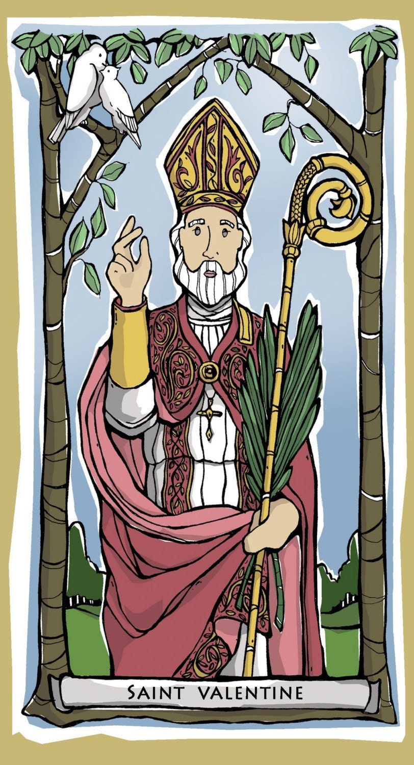 St. Valentine Prayer Card