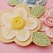Pale and Sweet Pastel Blossoms Hair Clip Set
