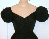 Vintage TADASHI Slimming Black Wiggle Party Dress XS 0