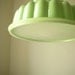 Mint Green TUPPERLIGHT - Vintage Tupperware Jell-O Mold Hanging Lighting Fixture - Upcycled Pendant Light - Eco Friendly BootsNGus Design