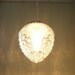 Crystal Clear Dazzling Diamonds Pressed Glass Raspberry Shaped Textured Hanging Pendant Lighting Fixture BootsNGus Lamp Design