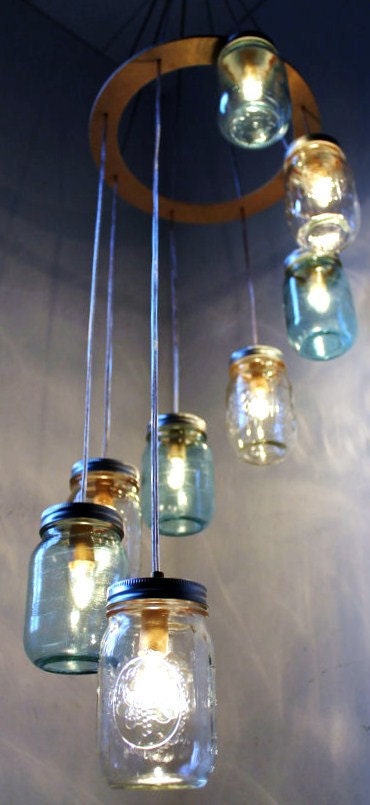 Mason Jar Chandelier Lighting