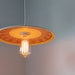 Atomic Onion - Vintage Honey Harvest Gold Taylor Smith & Taylor Ironstone Hanging Platter Pendant Lamp - OOAK BootsNGus Lighting Fixture