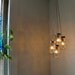 Firefly Dance Mason Jar Chandelier - 4 Quilted Pint Jars - Handcrafted Mason Jar Lighting Fixture - Upcycled BootsNGus Lamp Direct Hardwire