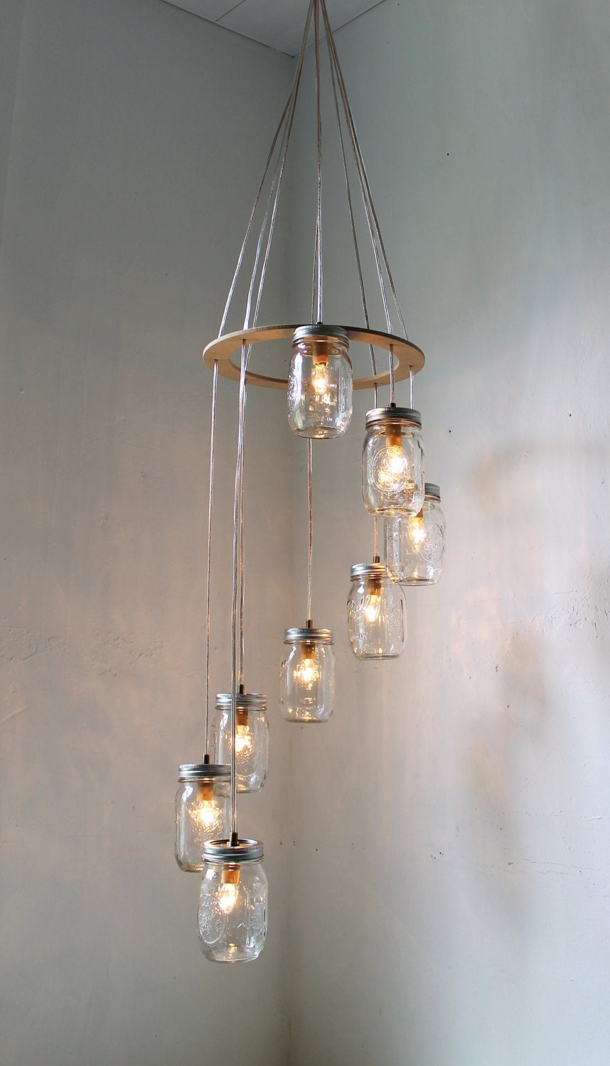 Mason Jar Chandelier