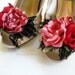 SAVANNAH Handmade Floral bouquet shoe clips, boudoir, weddings, special occasions