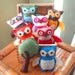Adopt a Friendly Owl or Tree - Felt Plush Softie or Hanging Ornament (Custom Colors Available)