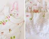 Tea Dress Flower girl Dress from upcycled fabric