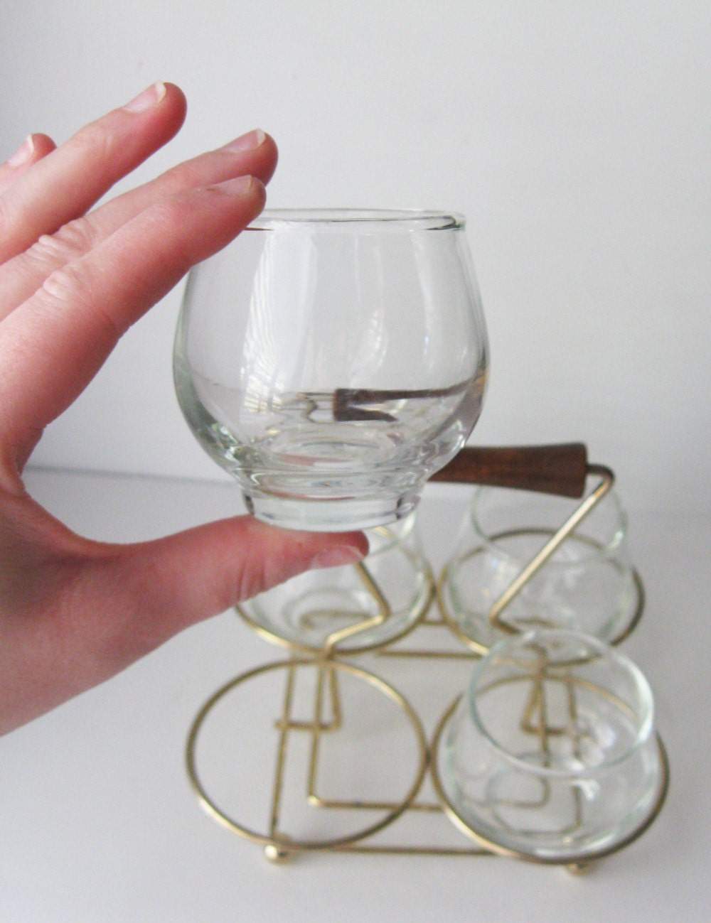 Mid Century Drink Caddy Set