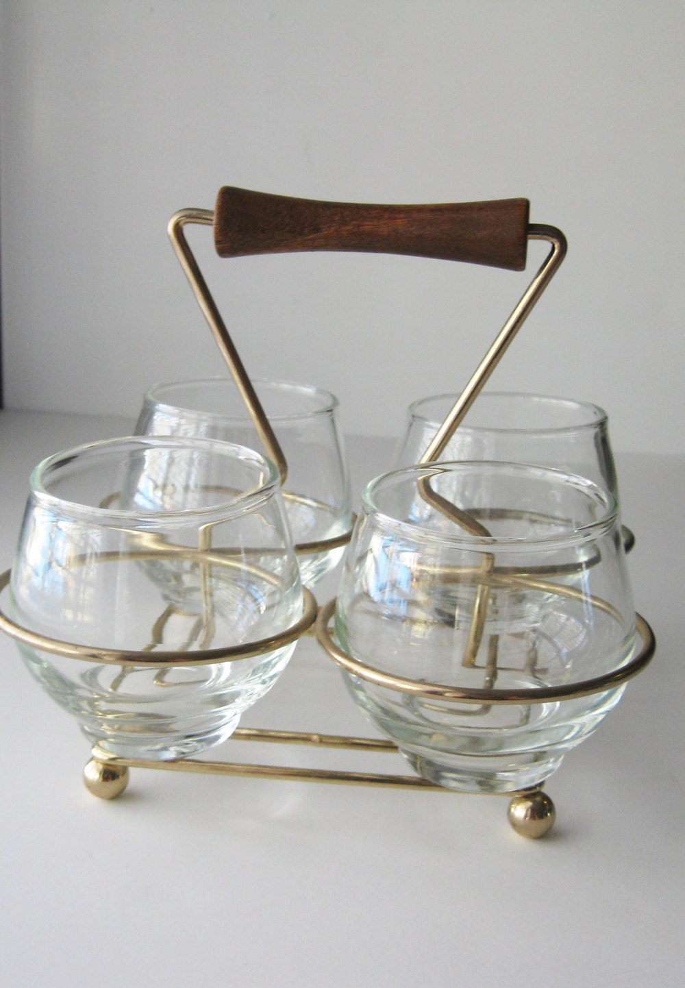 Mid Century Drink Caddy Set