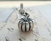 PUMPKIN (3-D) - Sterling Silver Charm