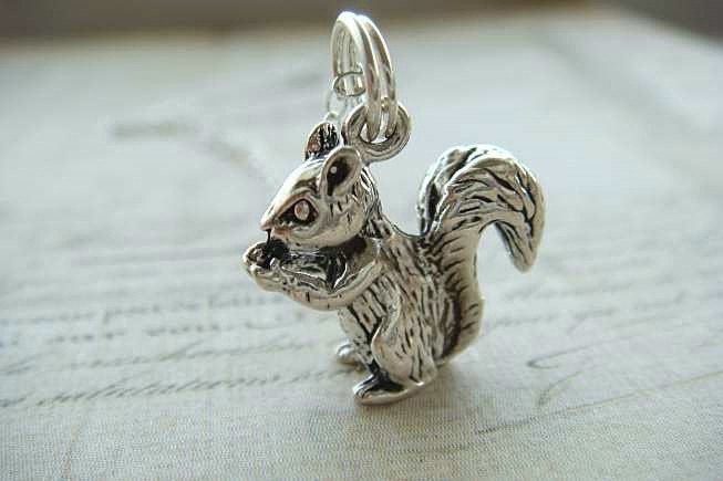 SQUIRREL - Sterling Silver Charm