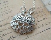 Lil Sis / Big Sis Charm - (charm splits in half to make 2 charms) Sterling Silver Charm