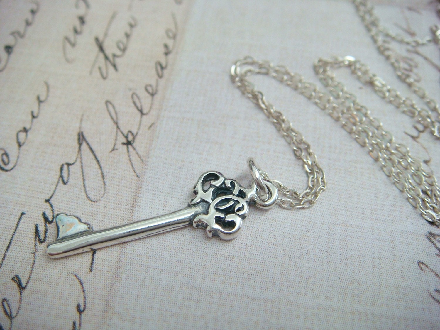 DESK KEY - Sterling Silver Charm