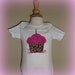 Sparkly Leopard Birthday Cupcake Shirt or Onesie