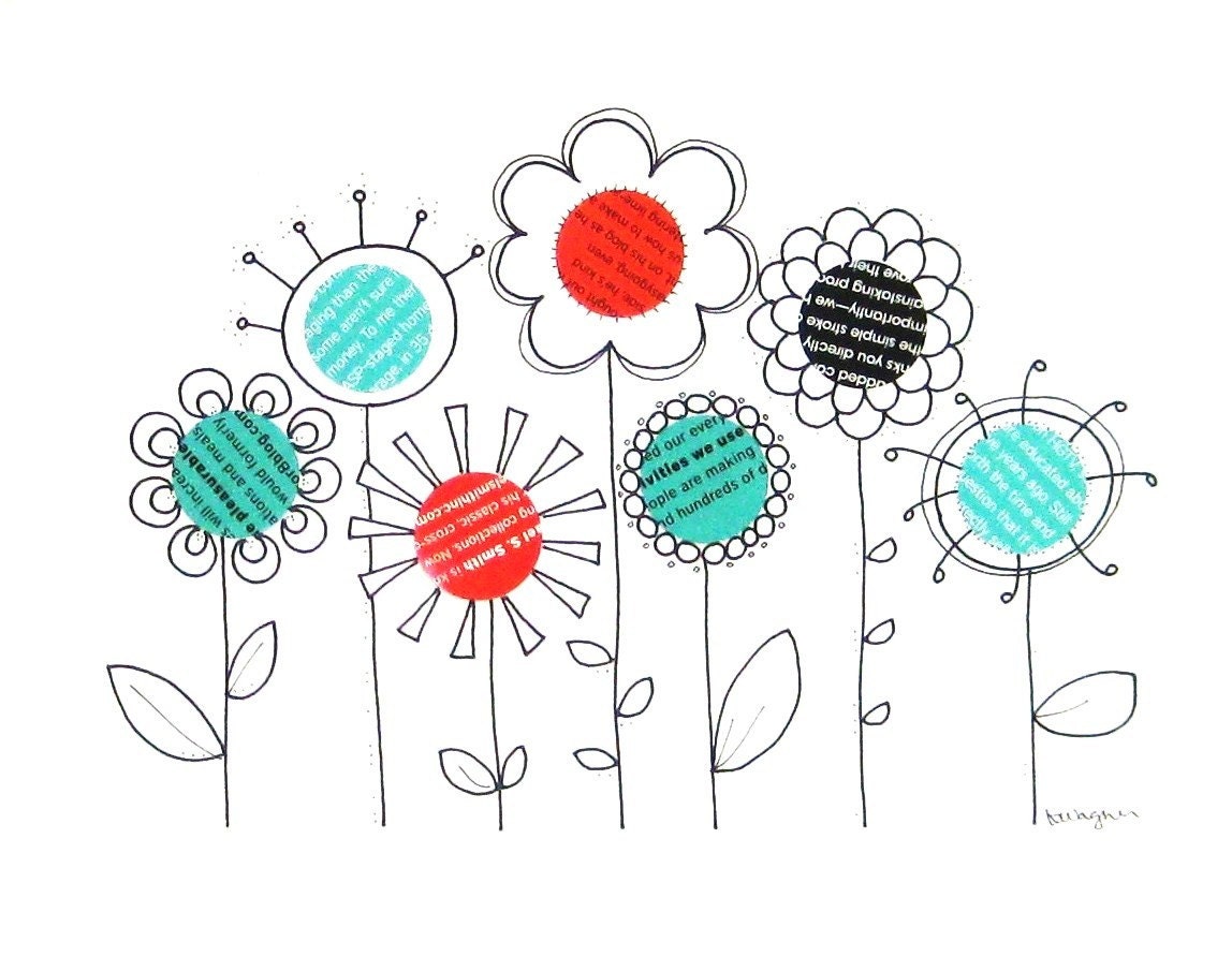 Word Garden 2 (Aqua/Coral)