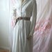 ON SALE Vintage 1970s Long White Lace Maxi Dress with Floral Tapestry Belt Size M/L, 10/12/14 Excellent Condition