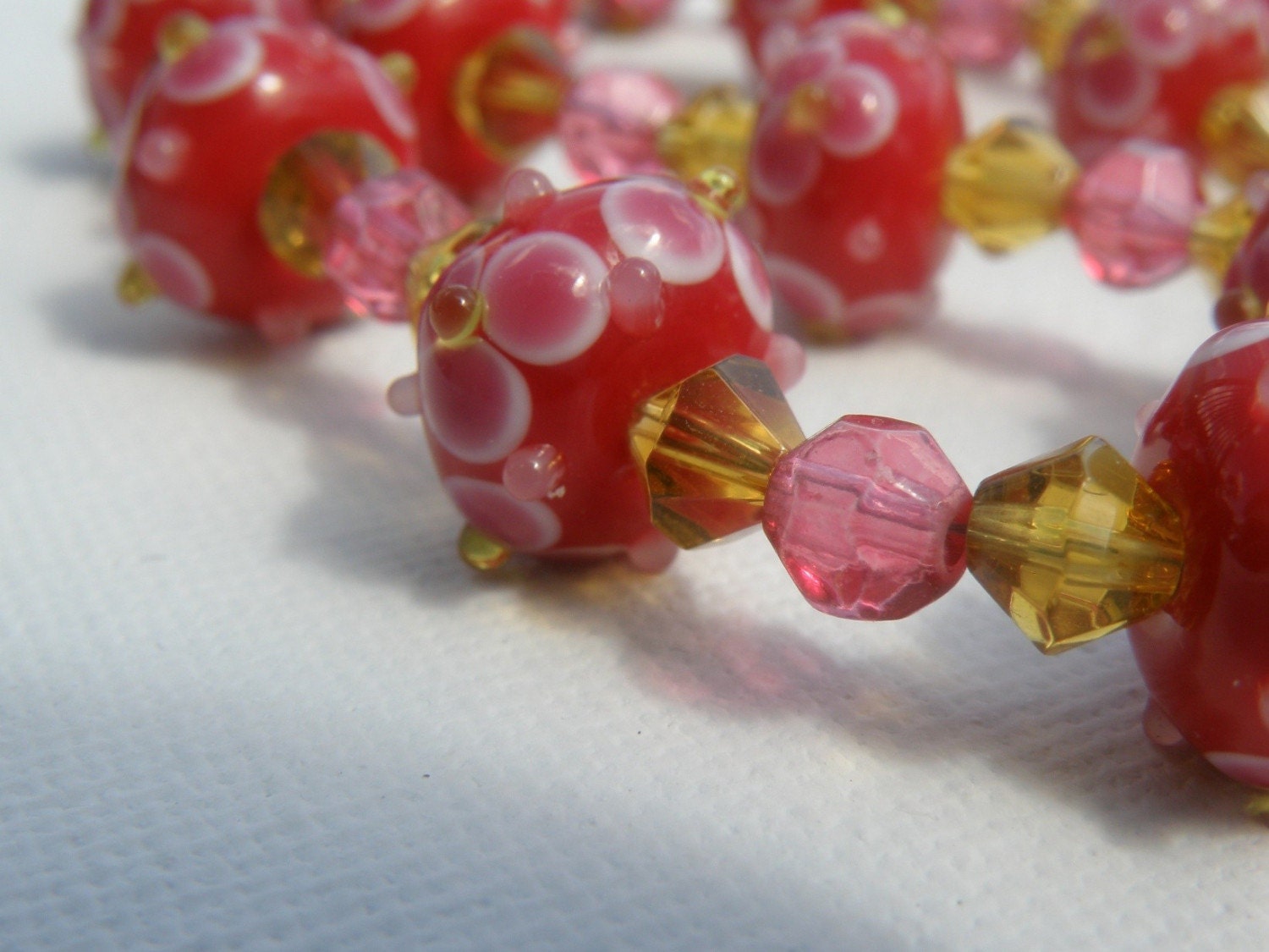 Blossom - Lampwork necklace