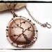 044 Tan Agate Druzy Gemstone Sleeping Tree of Life Pendant With Chain